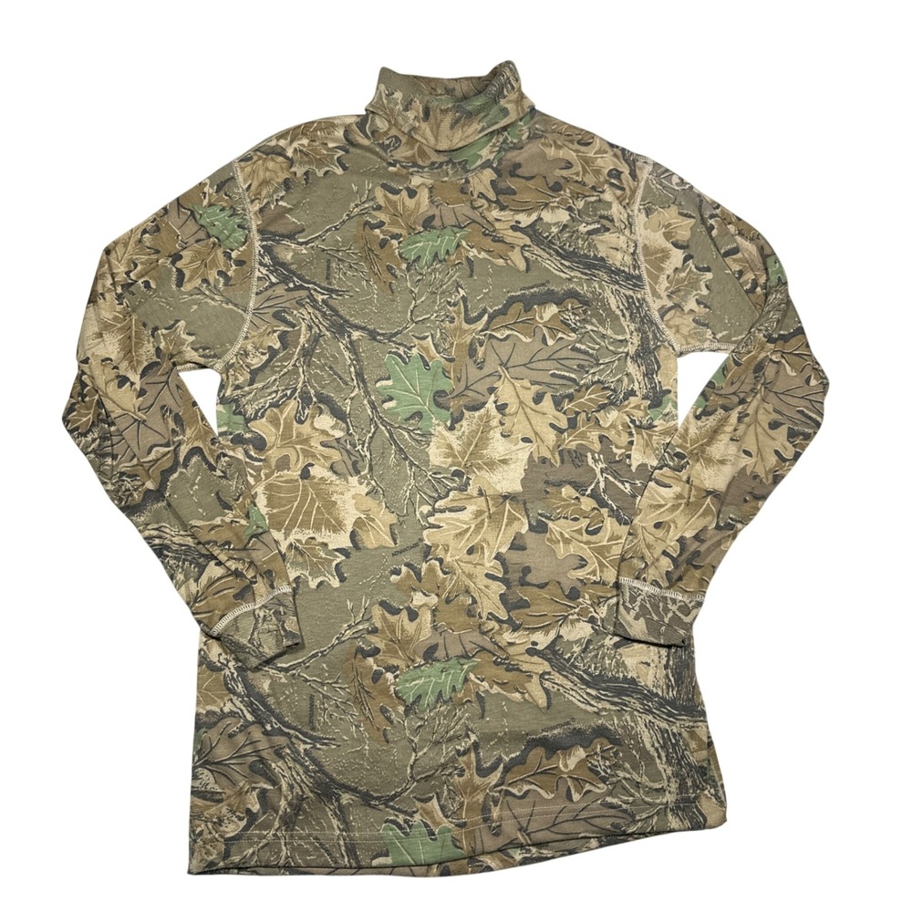 Vintage Advantage Camo Thermal Turtleneck Undershirt Timber Hunting Base Layer